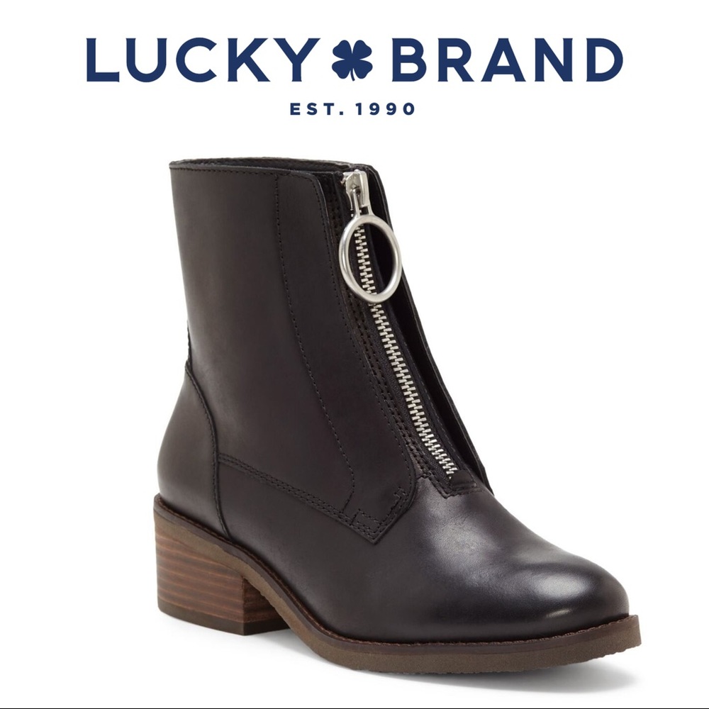 LIQUIDATING Lucky Brand Leather Bootie